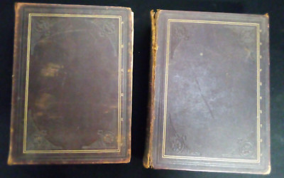 ANTIQUE 1895 STANDARD DICTIONARY ENGLISH LANGUAGE 2 VOL SET LEATHER BOUND s-image