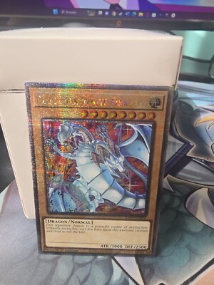 Blue-Eyes White Dragon (New Art) (Quarter Century Secret Rare) RA04-EN002...-image