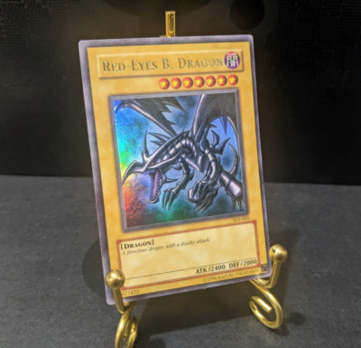 Red-Eyes Black Dragon SDJ-001  Ultra Rare Yu-Gi-Oh Card LP-image