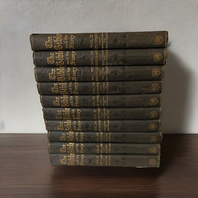 The Bible and Its Story Taught by Picture Lessons  10 Vol Set (HC 1910)-image