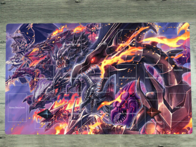 Anime Play Mat WVICM Red-Eyes Black Dragon CCG TCG Trading Card Game Mat-image
