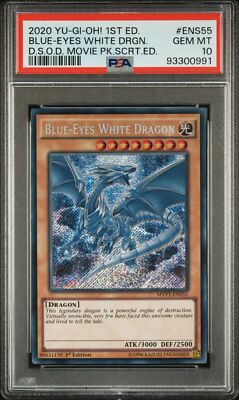 2020 1ST ED #ENS55 BLUE-EYES WHITE DRAGON PSA 10-image