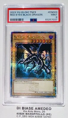 PSA 9 Red-Eyes Black Dragon TN23-EN003 25th English Yu Gi Oh Card-image