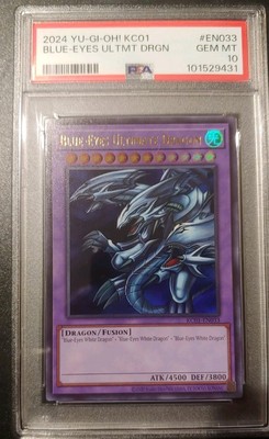 YU-GI-OH! Blue-Eyes Ultimate Dragon KC01 PSA 10-image