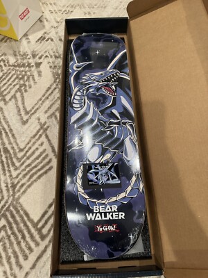 Bear walker x Yu-Gi-Oh Blue Eyes White Dragon Skateboard Deck Limited 318/500-image