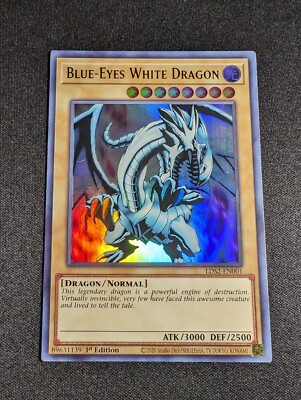 Yu-Gi-Oh! Blue-Eyes White Dragon LDS2-EN001 1st Edition Ultra Rare NM-image