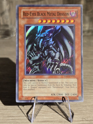 YUGIOH RED-EYES BLACK METAL DRAGON PP01-EN015 SUPER RARE (LP)-image