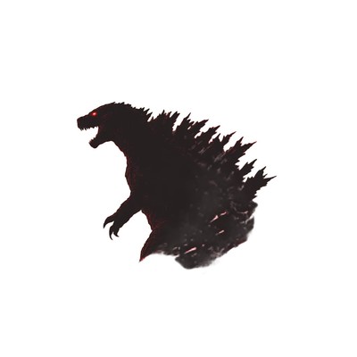 Godzilla Sunset Walk Vinyl Car Decal Sticker – Waterproof & UV-Resistant-image