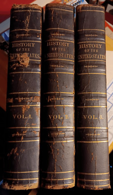 1858 History of the United States by Dr. Spencer 3 Volumes in German-image