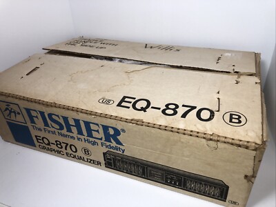 Fisher EQ-870 Equalizer 7 Band 2 Channel HiFi Stereo Vintage Home Audio Japan-image