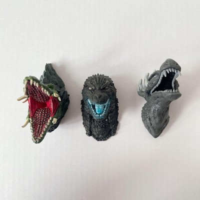 Godzilla Legend Monster Head Magnet Biolante Anguirus Ichiban Kuji Used-image