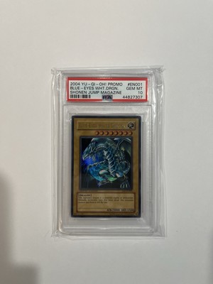2004 YuGiOh Promo Shonen Jump Magazine #EN001 Blue-Eyes White Dragon PSA 10-image