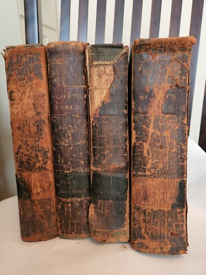  Scott's Bible 1831 Complete 4 Vol Old Test. Set-image