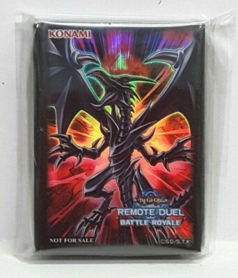 Konami Yu-Gi-Oh Official Remote Duel Red-Eyes Black Dragon Sleeve 70pcs -image