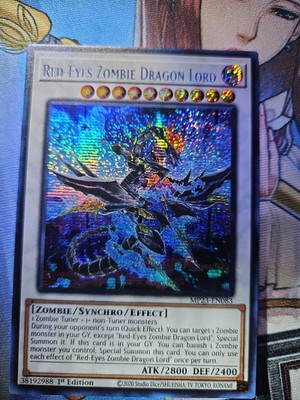 Red-Eyes Zombie Dragon Lord MP23-EN083 Prismatic Secret Rare 1st Ed NM-image