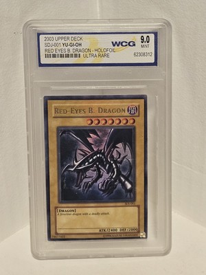 Yu-Gi-Oh 2003 Unlimited Red Eyes Black Dragon SDJ-001 WCG 9 Mint-image