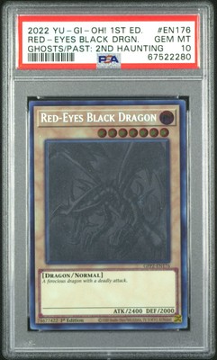 Red-Eyes Black Dragon *PSA GEM MINT 10* GFP2-EN176 * Ghost Rare * 2022 * Yugioh-image