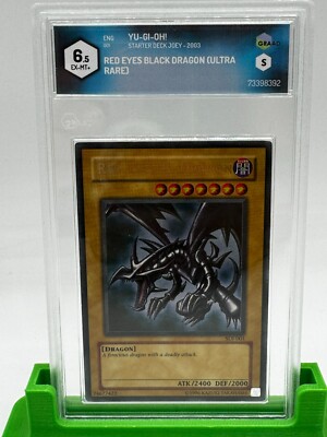 Yu-Gi-Oh Red Eyes Black Dragon Ultra SDJ-001 Starter Deck Joey ENG GRADE 6.5 7-image