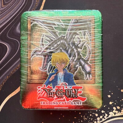 YuGiOh Red Eyes Black Dragon Factory Sealed Collector Tin 2002 BPT-005 Joey-image