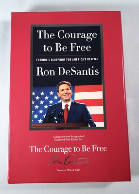 Ron DeSantis Signed Deluxe Collector Set The Courage to Be Free Florida-image