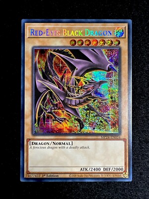 YUGIOH • RED EYES BLACK DRAGON • PRISMATIC SECRET RARE • MP24-EN054 • 1st • NM-image