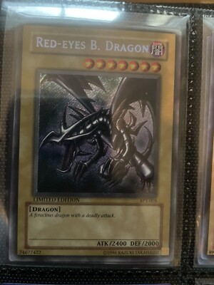 Red-Eyes B. Dragon (BPT-005) YuGiOh Card *NM Condition* Secret Rare-image