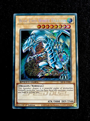 🔥 YUGIOH • BLUE-EYES WHITE DRAGON • SBCB-EN087 • 1st • SECRET RARE • NM/M🔥-image