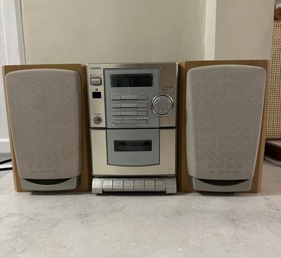 Fisher TAD-DA70 Audio System – CD, Cassette, Radio + 2 Speakers – Tested – USA-image