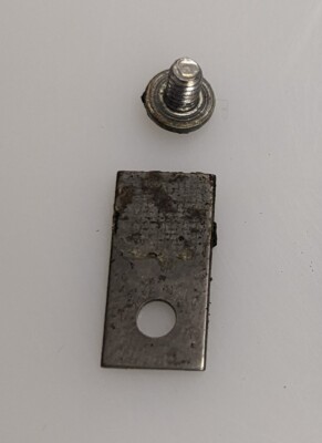 FISHER 400 DIAL TUNING GLASS Retaining Clip and Screw-image