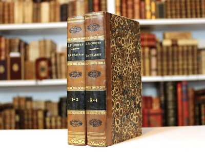 1827 RARE James Fenimore COOPER The Prairie: A Tale First French Edition 4 Vols-image