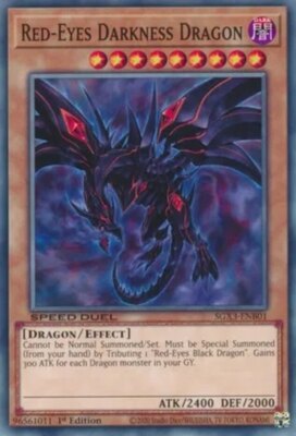 Yugioh! Red-Eyes Darkness Dragon - SGX3-ENB01 - Common - 1st Edition Near Mint, -image