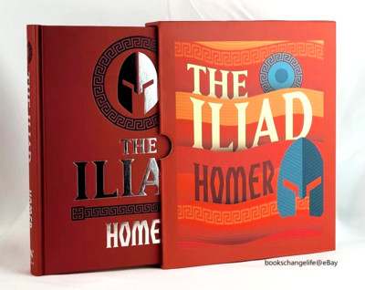 THE ILIAD by Homer Deluxe Hardcover Illustrated Slipcase Box Set NEW SEALED-image