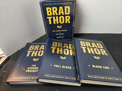 SIGNED Box Set Brad Thor Collectors' Edition #4 HC 1st Leather Athena Black List-image