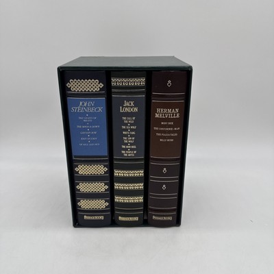 3 Volume Set of American Classics Books Edition | Steinbeck, London, Melville-image