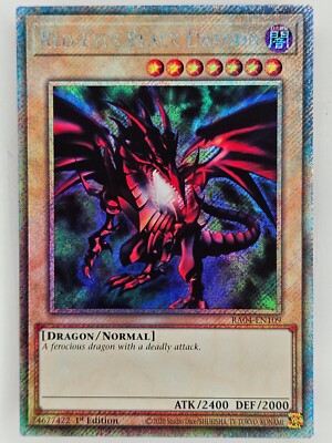 ㊙️ Yu Gi Oh - RA04-EN109 Red-Eyes Black Dragon - Platinum Secret Rare-image