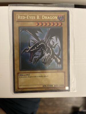 PL* Yugioh Red-Eyes Black Dragon SDJ-001 Edition Holo Rare Yu-Gi-Oh!-image
