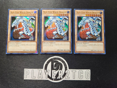 Yugiohi | x3 Blue-Eyes White Dragon Limited Edition Ultra Rare LC01-EN004-image