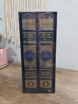 Unsigned Sealed BRANDON SANDERSON The Way of Kings Leatherbound Book Set-image