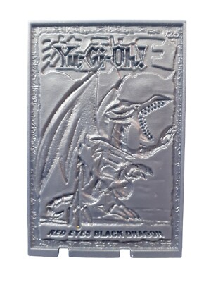 *HH* Yu Gi Oh Plastic Gadged Red Eyes Black Dragon Red Eyes Cards-image
