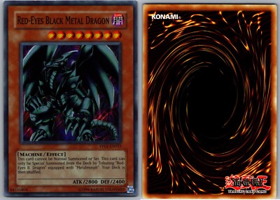 YUGIOH! RED-EYES BLACK METAL DRAGON - UNLIMITED SUPER RARE PP01-EN015-image
