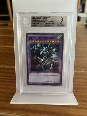 2021 Yu-Gi-Oh! #LDS2EN018 Blue-Eyes Ultimate Dragon UR Purple BGS 9 Mint-image