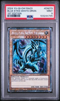 2024 YU-GI-OH! RA03-QUARTER CENTURY BONANZA 1ST ED BLUE-EYES WHITE DRAGON PSA 9-image