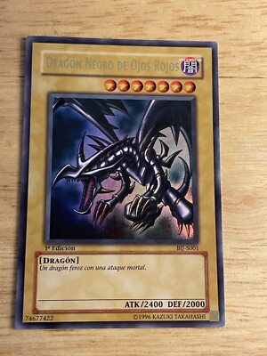 Spanish Red-Eyes Black Dragon BIJ-S001 1st Edition Dragon Negro De Ojos Rojos-image