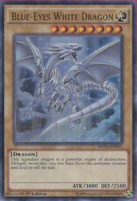Yugioh! HP Blue-Eyes White Dragon - MVP1-EN055 - Ultra Rare - 1st Edition Heavil-image