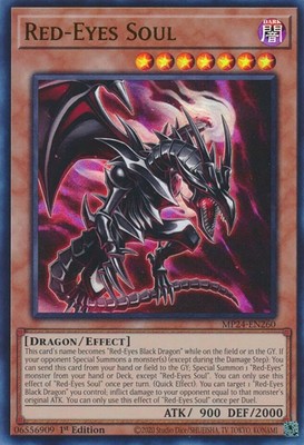 Yugioh! LP Red-Eyes Soul - MP24-EN260 - Ultra Rare - 1st Edition Lightly Played,-image