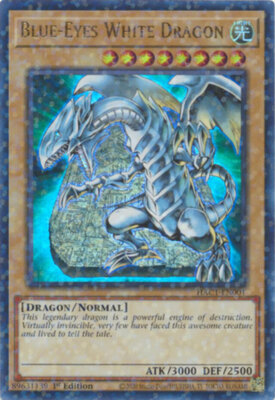 Yugioh! Blue-Eyes White Dragon - HAC1-EN001 - Ultra Rare - 1st Edition (Duel Ter-image