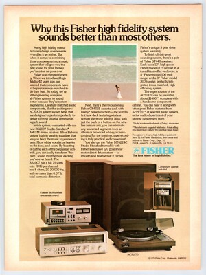 1979 FISHER HIGH FEDELITY STEREO SYSTEM Vintage 8