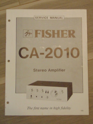 Fisher CA-2010 Service Manual Stereo Amplifier-image