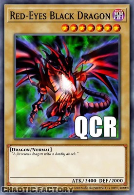 YUGIOH RA04-EN109 Red-Eyes Black Dragon SD1 ART Quarter Century Secret Rare 1st -image