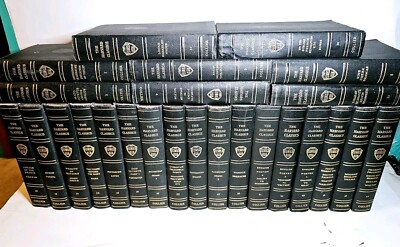 1909 Harvard Classics Partial Set 25/51  - Classics, Lit, Bio, Poems -Black Gold-image